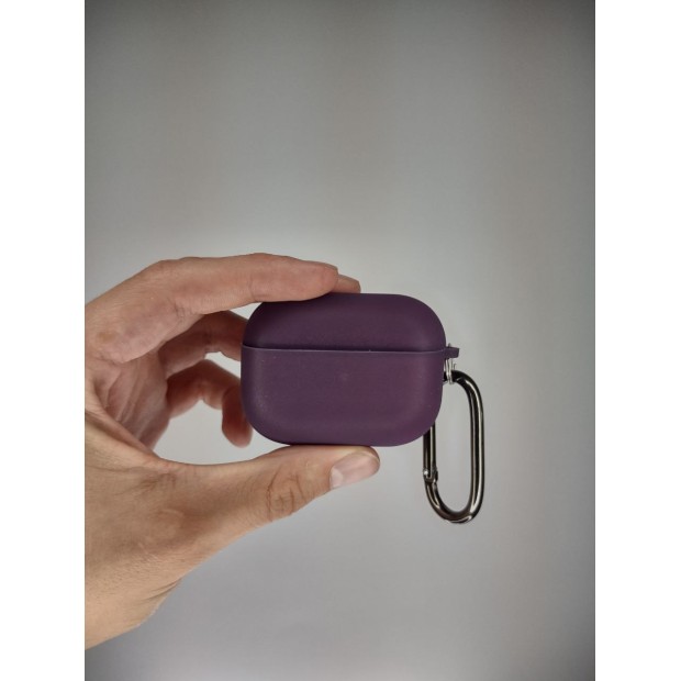 Чехол для наушников Full Silicone Case with Microfiber Apple AirPods Pro 2 (Dark Grape)