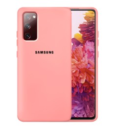 Силикон Original 360 Case Logo Samsung Galaxy S20 FE (Розовый)