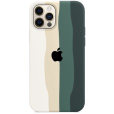 Силикон Rainbow Case Apple iPhone 12 Pro Max (Green)