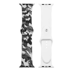 Ремешок Print Apple Watch Silicone 38 / 40 mm (Camouflage Gray)