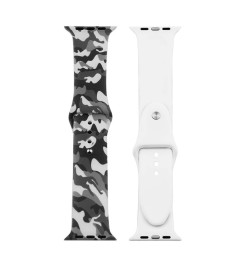 Ремешок Print Apple Watch Silicone 38 / 40 mm (Camouflage Gray)