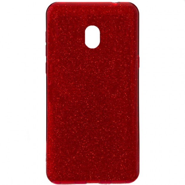 Силикон Glitter Samsung Galaxy J7 (2017) J730 (красный)