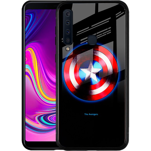 Накладка Luminous Glass Case Samsung A9 (2018) A920 (Captain America)