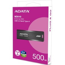 Внешний SSD-накопитель A-DATA SC610 2.5" 550/500Mbps 500Gb (USB3.2)