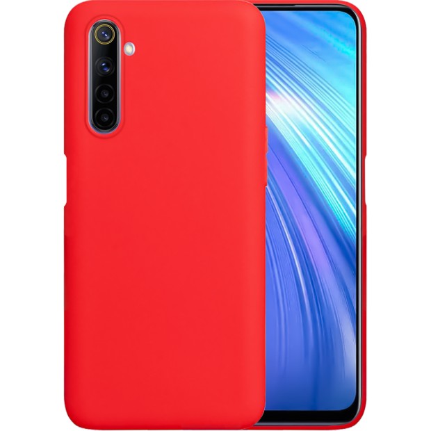 Силикон iNavi Color Realme 6 (Красный)