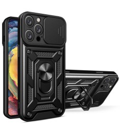 Бронь-чехол Ring Serge Armor ShutCam Case Apple iPhone 13 Pro Max (Чёрный)