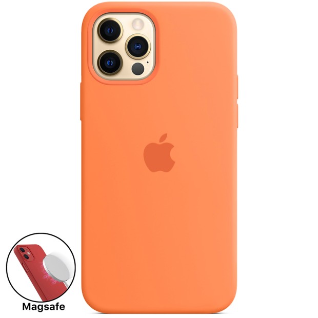 Силікон Original MagSafe Case Apple iPhone 12 Pro Max (Kumquat)