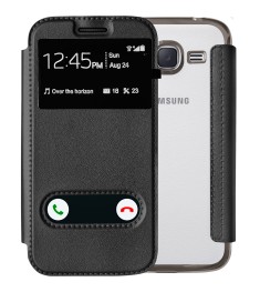 Чехол-книжка View Cover Shine Samsung Galaxy J2 (2016) J200 (Черный)