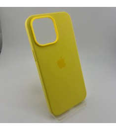 Чехол Silicone Case with MagSafe Apple iPhone 14 Pro Max (Canary Yellow)