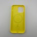 Чехол Silicone Case with MagSafe Apple iPhone 14 Pro Max (Canary Yellow)