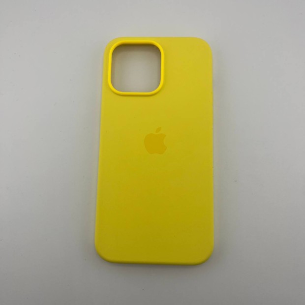 Чехол Silicone Case with MagSafe Apple iPhone 14 Pro Max (Canary Yellow)