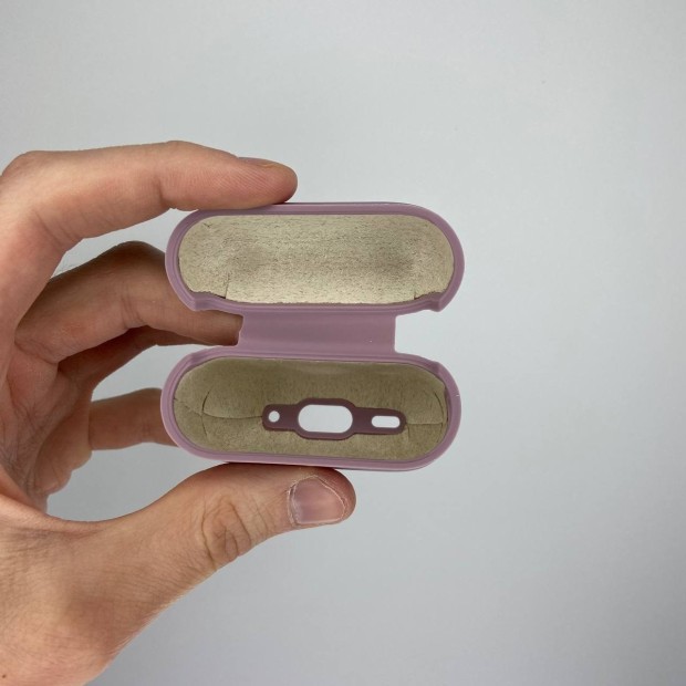 Чехол для наушников Full Silicone Case with Microfiber Apple AirPods Pro 2 (01) Bilberry