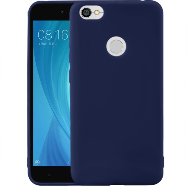Чехол Силикон iNavi Color для Xiaomi Redmi Note 5a Prime (тёмно-синий)
