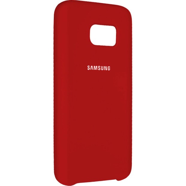 Силиконовый чехол Original Case Samsung Galaxy S7 Edge (Красный)