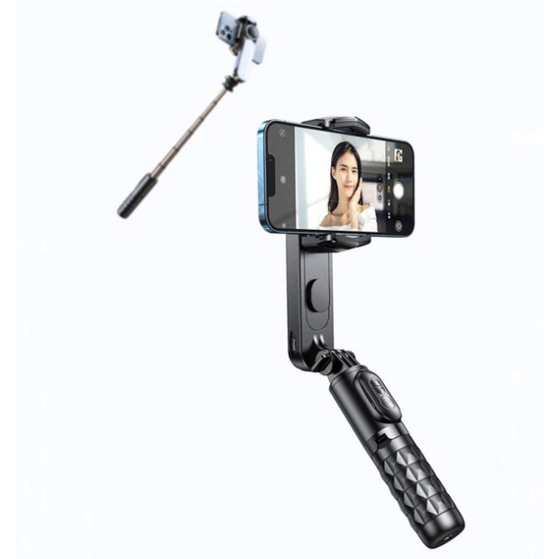 Стабилизатор для съемки  RTAKO Q09 Mini Electric Gimbal Stabilizer with AR Detach (Black)