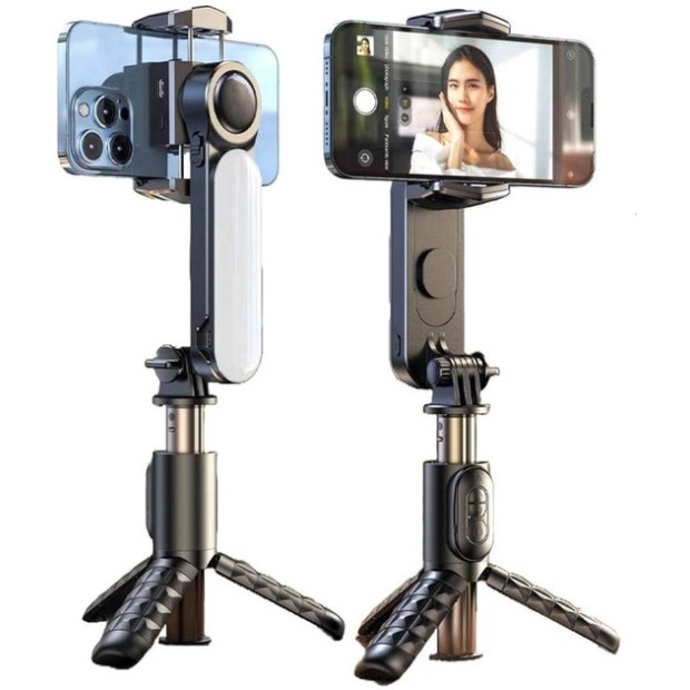 Стабилизатор для съемки  RTAKO Q09 Mini Electric Gimbal Stabilizer with AR Detach (Black)