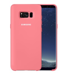 Силикон Original Case Logo Samsung Galaxy S8 Plus (Розовый)