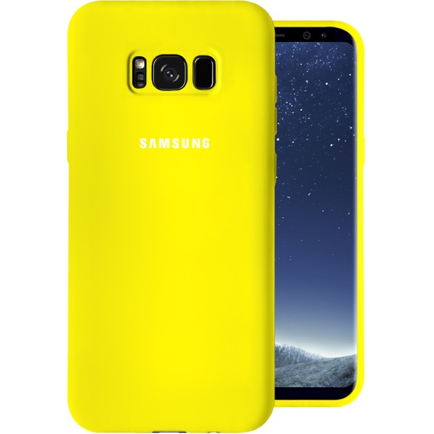 Силиконовый чехол Original Case Samsung Galaxy S8 Plus (Жёлтый)