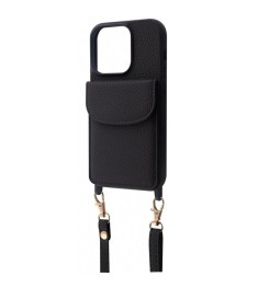 Чехол WAVE Leather Pocket Case iPhone 13 (Black)