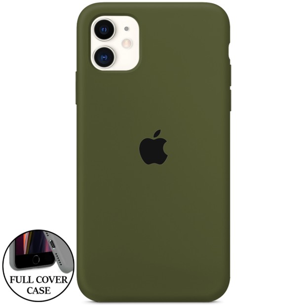 Силикон Original Round Case Apple iPhone 11 (46) Deep Green