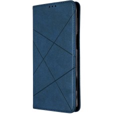 Чехол-книжка Leather Book Xiaomi Redmi Note 9 Pro / Note 9S (Синий)