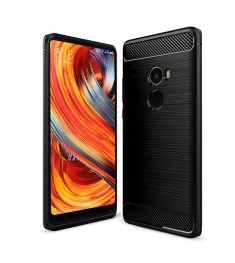 Силиконовый чехол Polished Carbon Xiaomi Mi Mix 2 (Черный)