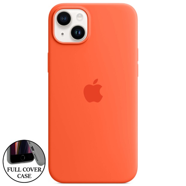 Силикон Original Round Case Apple iPhone 14 Plus (11) Peach