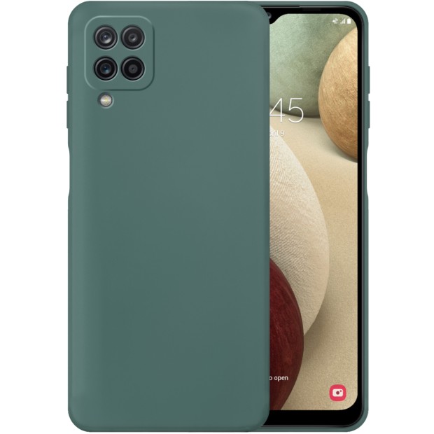 Силікон Wave Case Samsung Galaxy A12 (2020) (Темно-зелений)