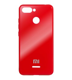 Накладка Glass Case Xiaomi Redmi 6 (красный)
