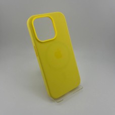 Чехол Silicone Case with MagSafe Apple iPhone 14 Pro (Canary Yellow)