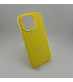 Чехол Silicone Case with MagSafe Apple iPhone 14 Pro (Canary Yellow)