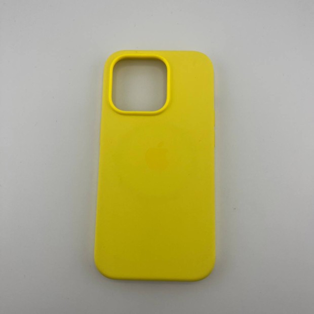 Чехол Silicone Case with MagSafe Apple iPhone 14 Pro (Canary Yellow)