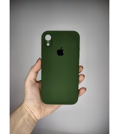 Силикон Original Square RoundCam Case Apple iPhone XR (Forest Green)
