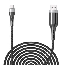 USB-кабель Moxom MX-CB39 (Type-C) LED Button (Чёрный)