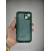 Силикон Original RoundCam Case Apple iPhone 14 (Forest Green)