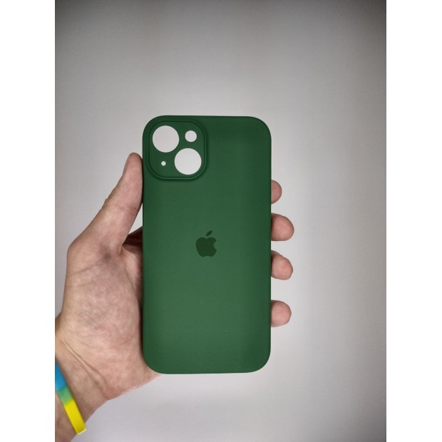 Силикон Original RoundCam Case Apple iPhone 14 (Forest Green)