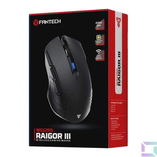 Мышь беспроводная игровая Fantech WG12RS Raigor III (Чёрный)