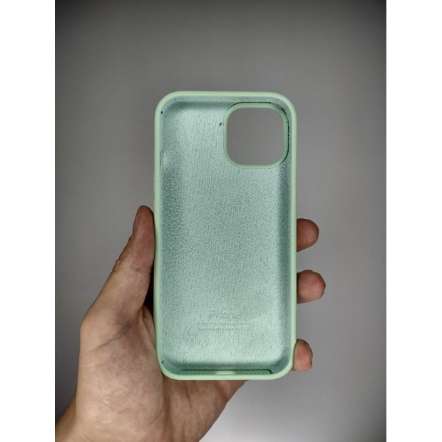 Силикон Original Round Case Apple iPhone 15 (Pistachio)