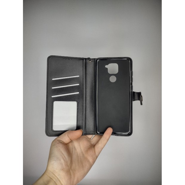 Чехол-книжка Leather Book Gallant Xiaomi Redmi Note 9 / Redmi 10X (Чёрный)