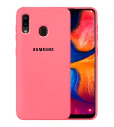 Силикон Original 360 Case Logo Samsung Galaxy A20 / A30 (2019) (Клубничный)