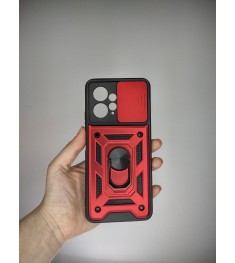 Бронь-чехол Ring Serge Armor ShutCam Case Xiaomi Redmi Note 12 4G (Красный)