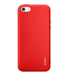 Силиконовый чехол iNavi Color Apple iPhone 5 / 5s / SE (красный)
