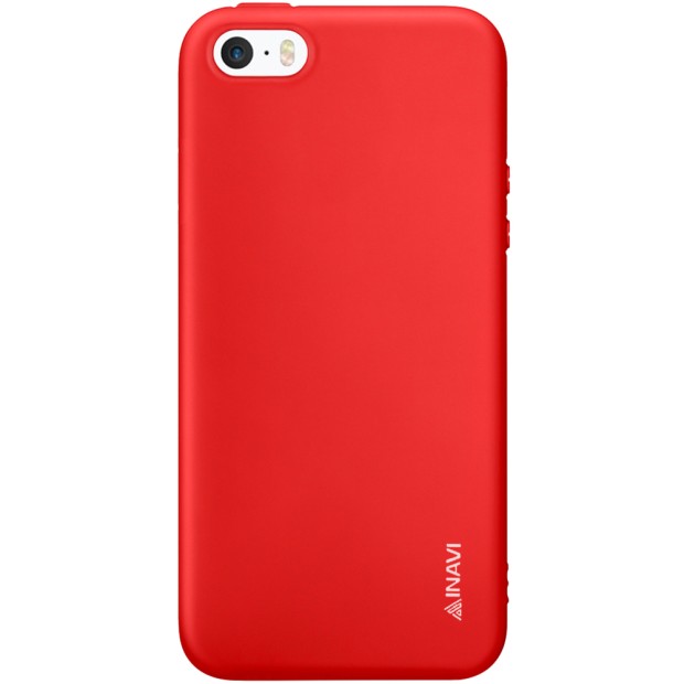 Чехол Силикон iNavi Color Apple iPhone 5 / 5s / SE (красный)