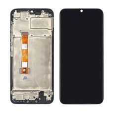 Дисплей для Realme C11 (2020) с чёрным тачскрином и корпусной рамкой