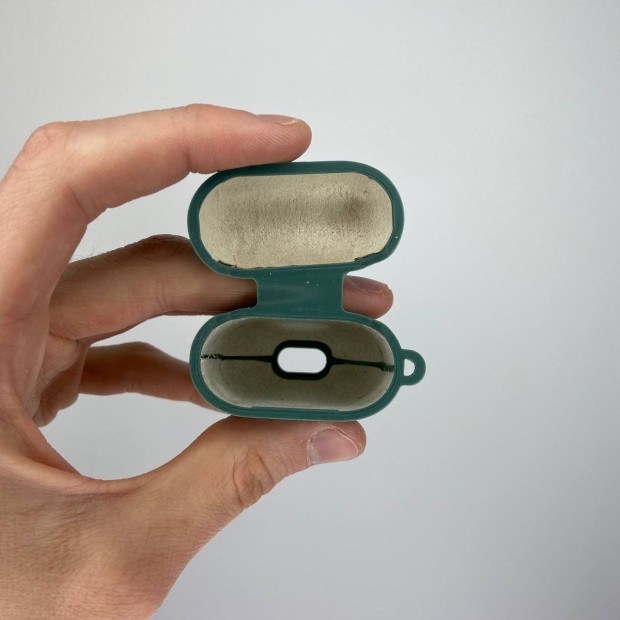 Чехол для наушников Full Silicone Case with Microfiber Apple AirPods Pine Green