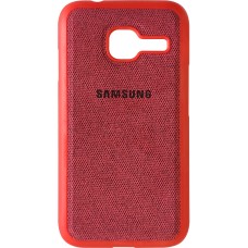 Силикон Textile Samsung Galaxy J1 Mini J105 (Красный)