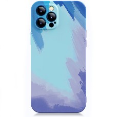 Силикон WAVE Watercolor Case iPhone 12 Pro Max (blue)