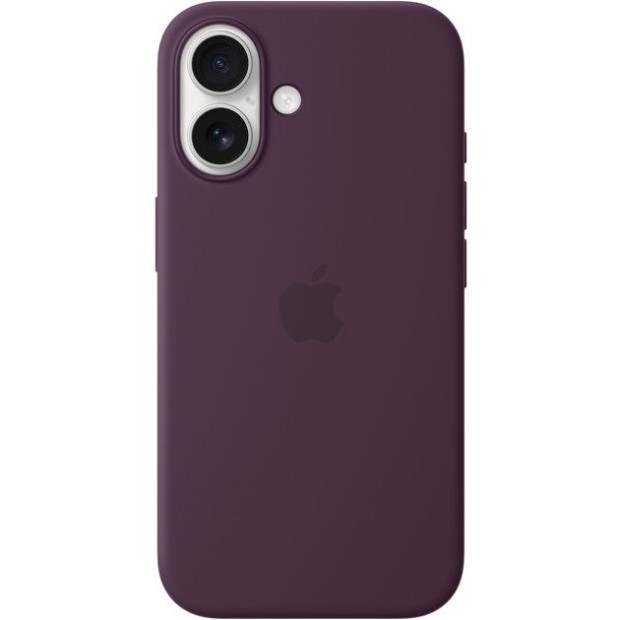 Чехол Silicone Case with MagSafe Apple iPhone 16 (Plum)