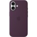 Чехол Silicone Case with MagSafe Apple iPhone 16 (Plum)