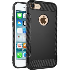 Силикон Soft Carbon Apple iPhone 7 / 8 / SE (2020) (Чёрный)